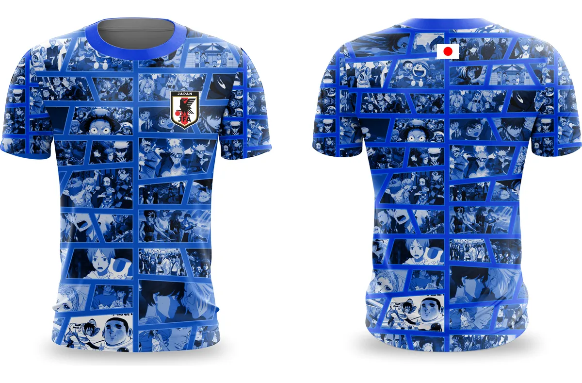 Camiseta Camisa Dry Japão Futebol Copa Do Mundo - Imagem 3